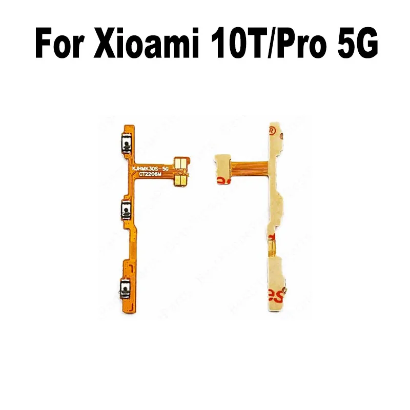 Для Xiaomi MI 10T Pro 5G Кнопка регулировки громкости Гибкий кабель Боковой переключатель ВКЛ-ВЫКЛ Кнопка управления MI 10T