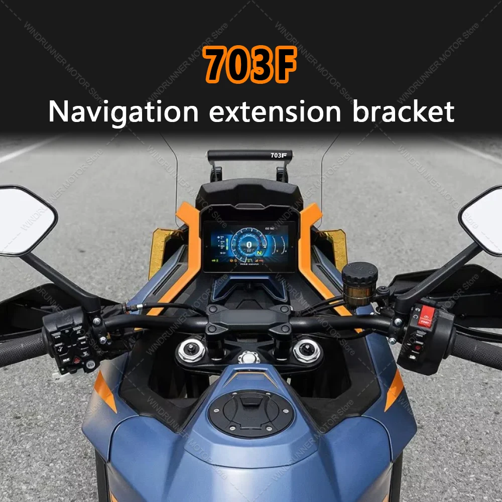 

For 703F Motorcycle Accessories Phone Navigation Bracket Horizontal Bar Mobile Phone Stand Multi Functional Front Extension Pole