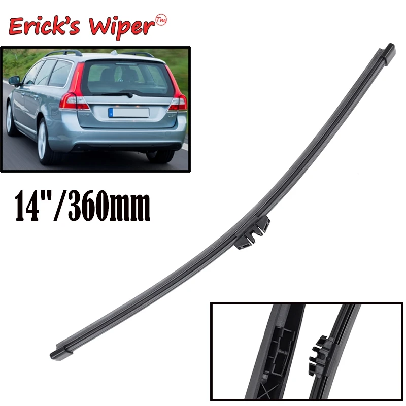 Erick's Wiper 14" Tylna wycieraczka do Volvo V70 MK3 2007 - 2016 Szyba przednia Czysta tylna klapa Okno samochodowe Szczotka przeciwdeszczowa