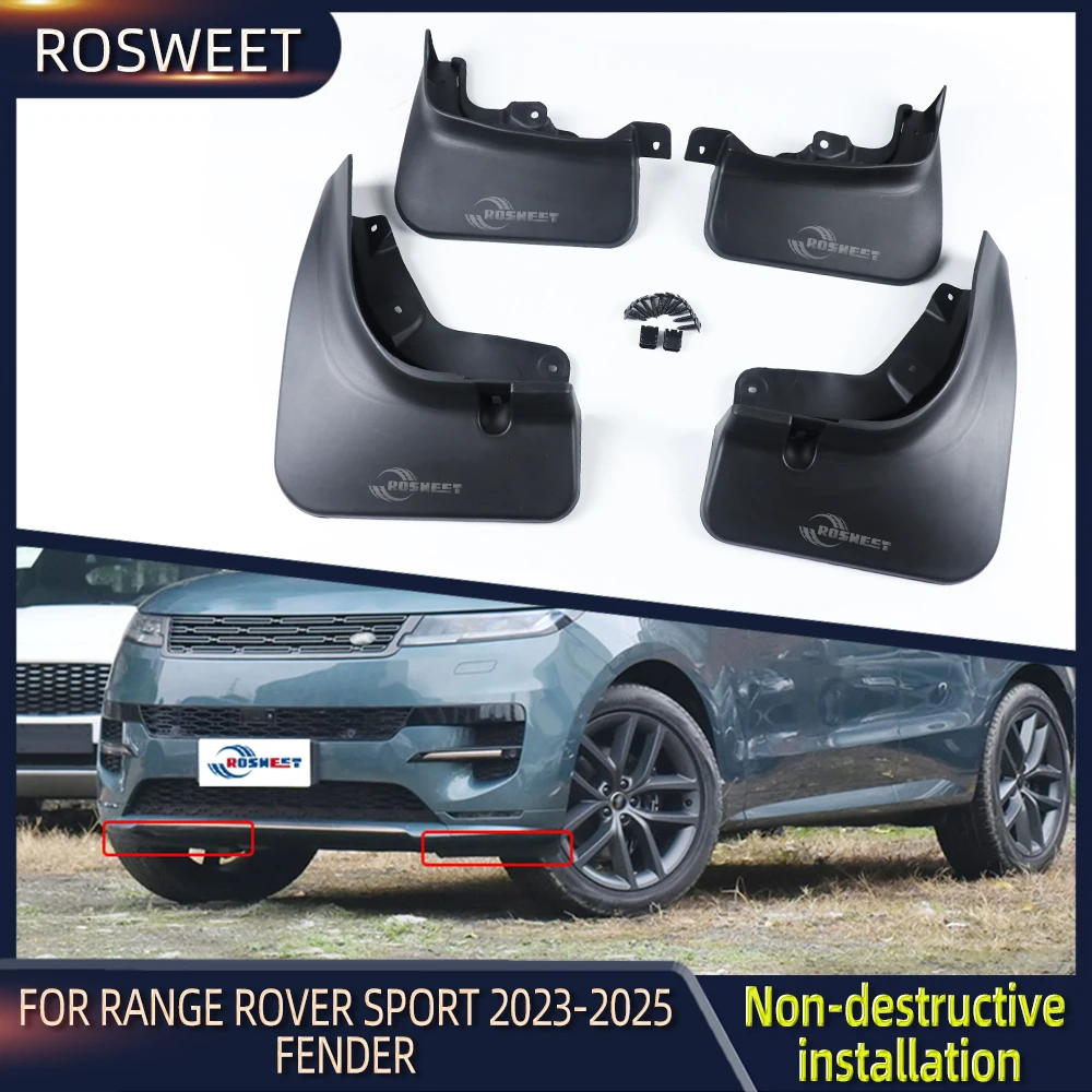 

4Pcs Mudguard Fender Mud Flap Guards Splash Mudflaps For Land Rover Range Rover Sport 2023 2024 2025 Car Accessories VPLXP0527