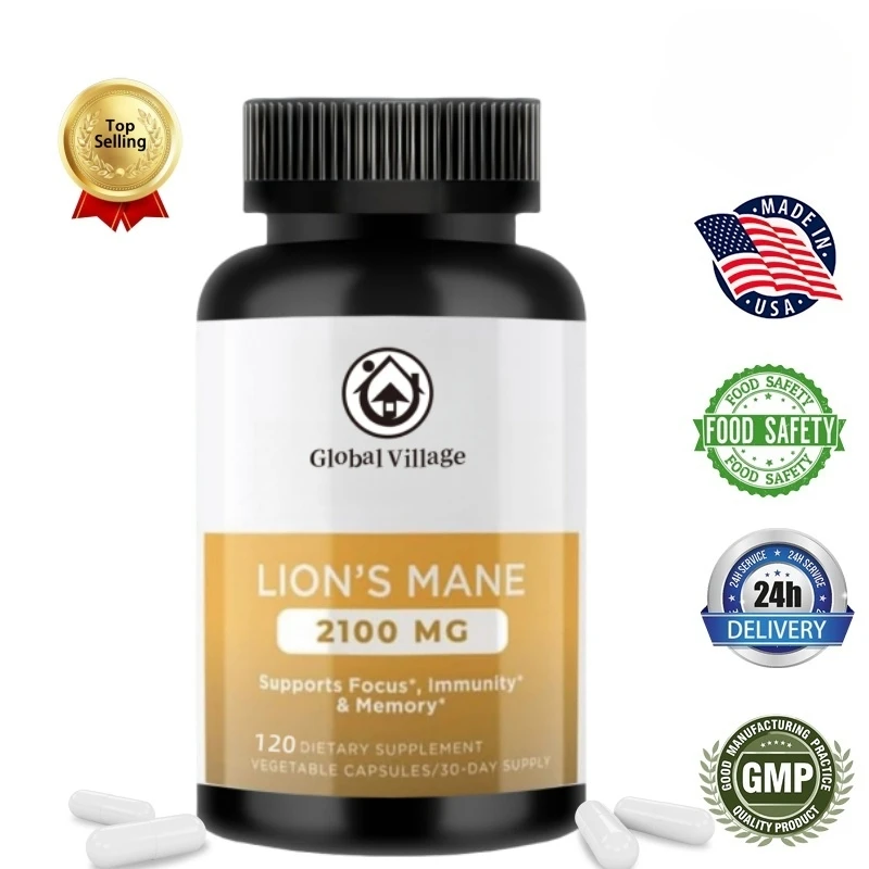 

Lions Mane Mushroom Cognition Capsules Lions Mane Mushroom Powder Extract Capsules | Brain Supplement, Brain Vitamins