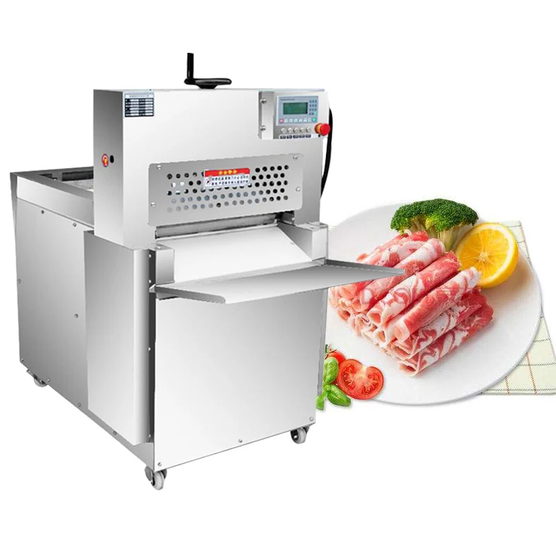 0-50mm Thickness Adjustable Mutton Beef Roll Slicer Machine Cut All Kinds Of Rolls Frozen Meat Slicer Maker