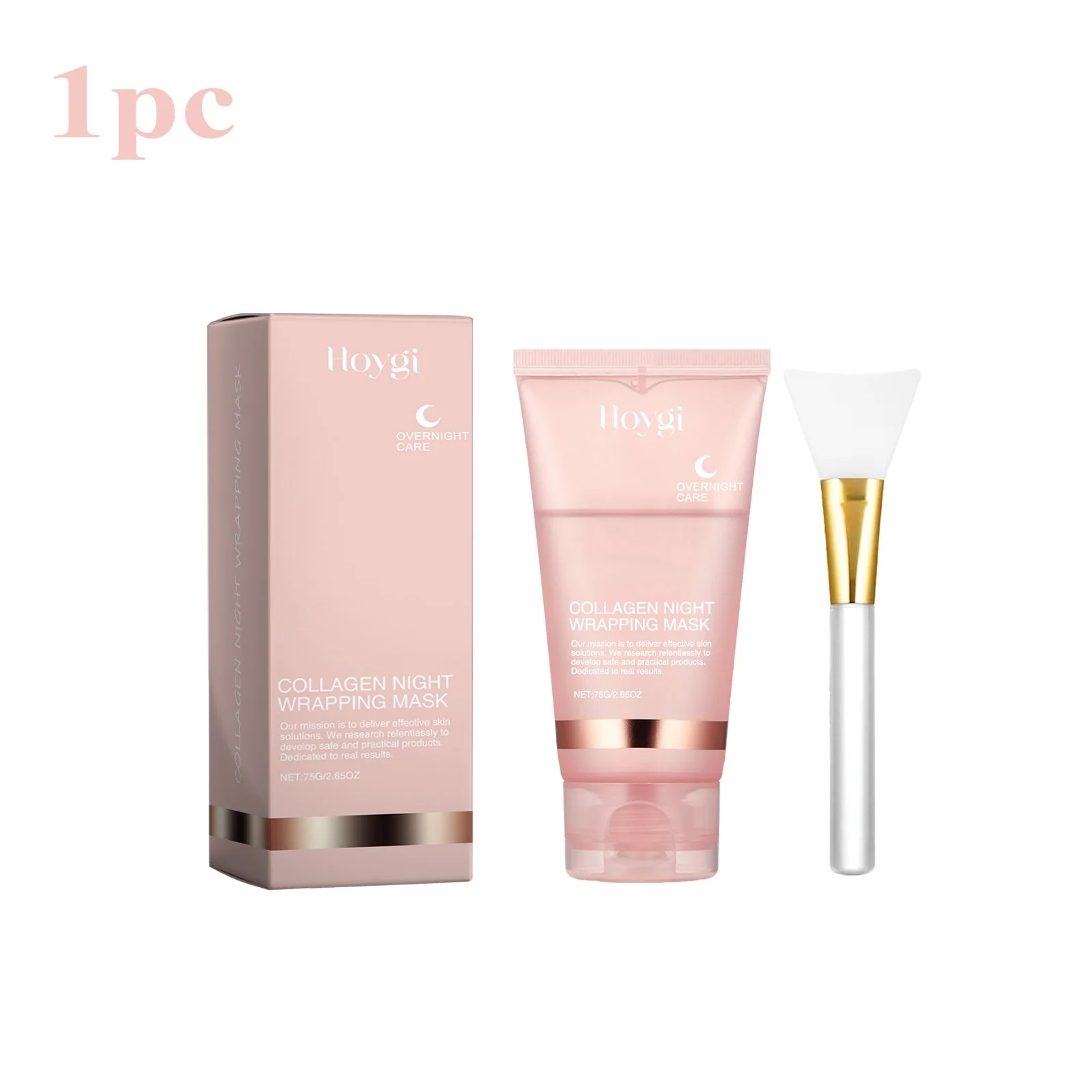 Collageen Overnight Wrapping Peel Off Gezichtsmasker Set Koreaans Collageen Nachtverpakkingsmasker Hydrateert diep Nachtverzorgingsmasker Crème - afbeelding 1