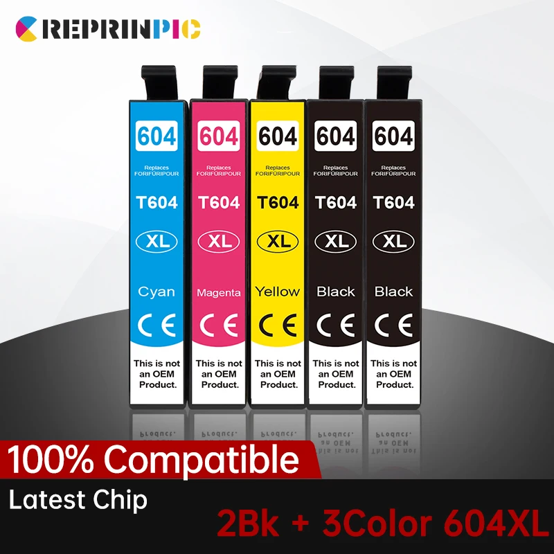 

T604 Ink Cartridge FULL For Epson T 604XL T 604 XL Compatible XP 2200 2205 3200 3205 4200 WF 2910 2930 2950 Printer