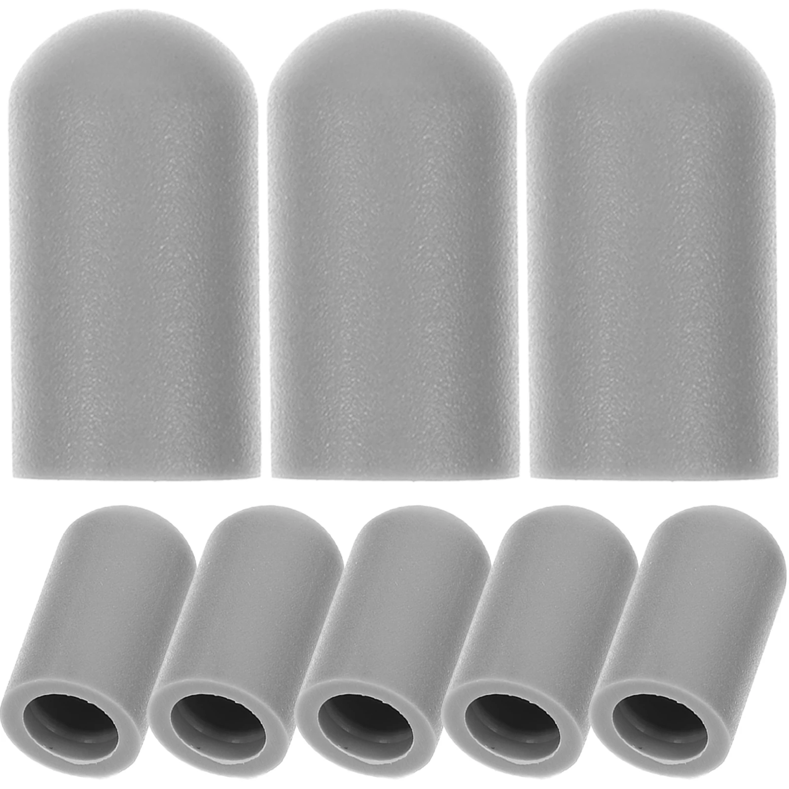 

10pcs Drumstick Silent Drum Mute Protective Caps For Practice Durable Light Weight Drumstick Accessories Musical Instrument Tips