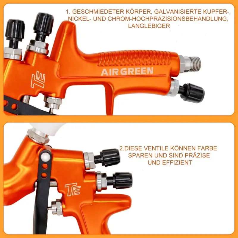 High-end pro pistola a spruzzo 1.3 millimetri trasparente vernice cappotto air vernice regolare 30 centimetri modello di larghezza