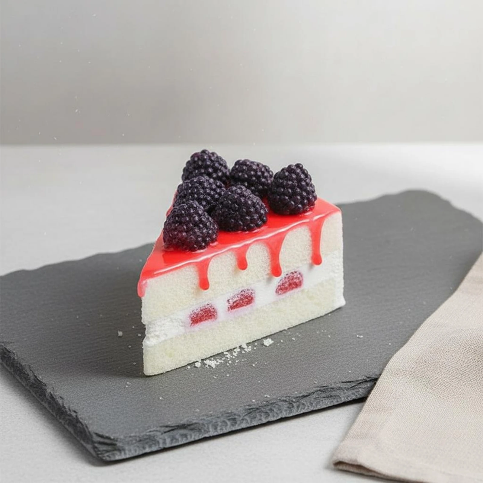 Food X - 6 Pieces Triangle Cake Prop Bright