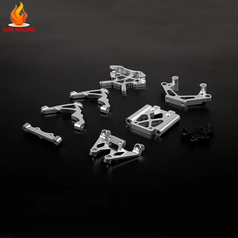 Conjunto de cabeça frontal em massa de metal e alumínio cnc para 1/5 hpi rofun baha rovan km baja 5b 5t 5sc rc peças de brinquedos de corrida de carro