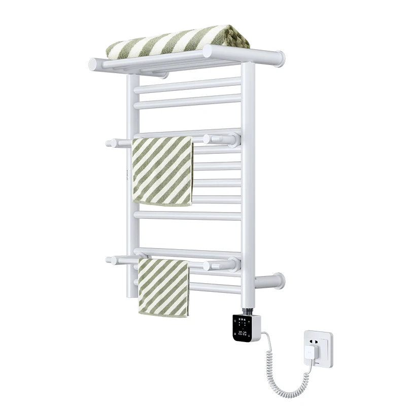 10V Plug Bathroom Smart Wi-Fi Digital Thermostat Bathroom Electric Towel Warmer