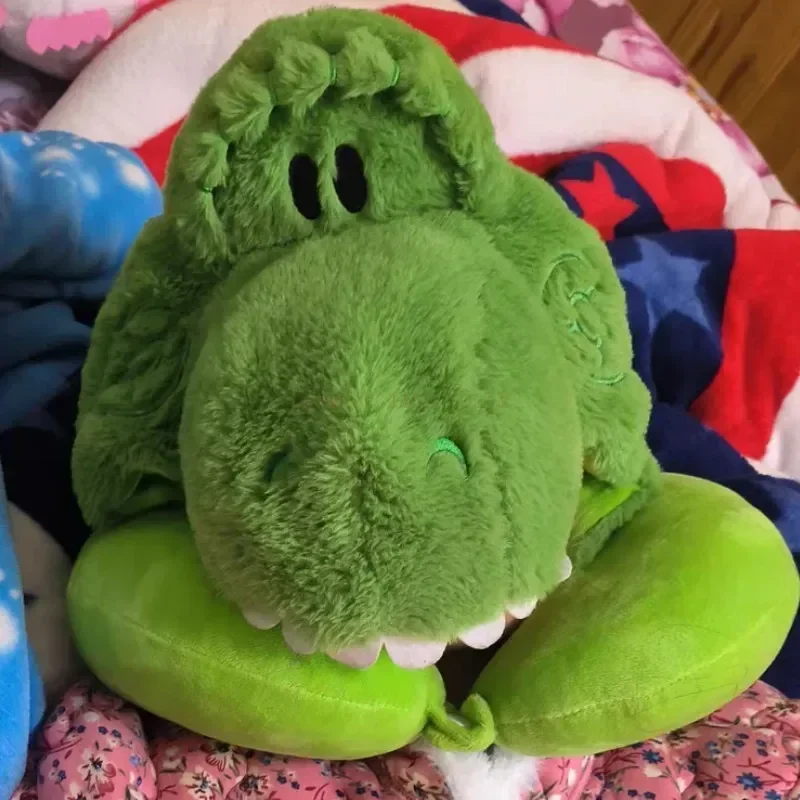 Cartoon Disney Olu Mel Rex Plush With A Hat Kawaii Neck Guard Travel Office Afternoon Nap U-Shaped Pillow Anime Birthday Gifts