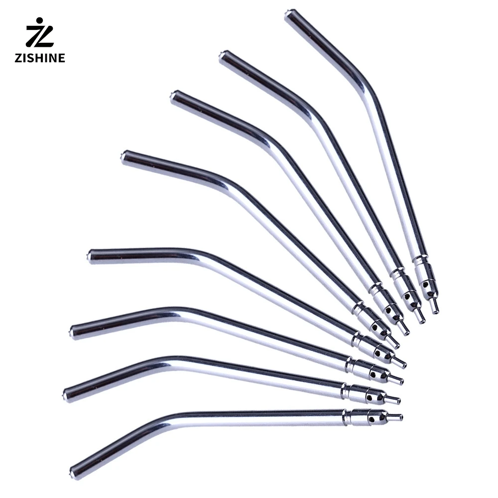 

10 шт. трехсторонние стоматологические насадки для шприцев с воздушной водой для отбеливания зубов, чистящие насадки из нержавеющей стали, стоматологические аксессуары