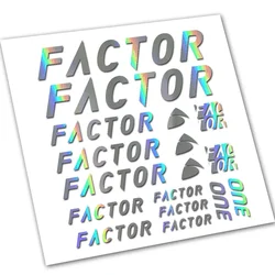 For FACTOR One Bike Frame Decal Set Bicycle Cycling Riding Die-Cut Vinyl Graphic