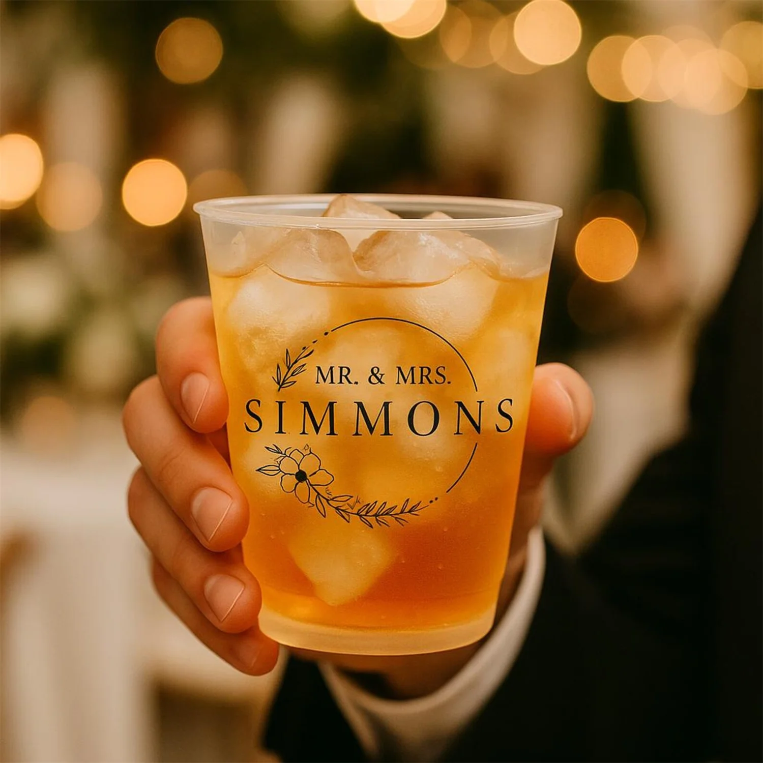 

Personalized Frosted Wedding Cups: Custom Party Favor