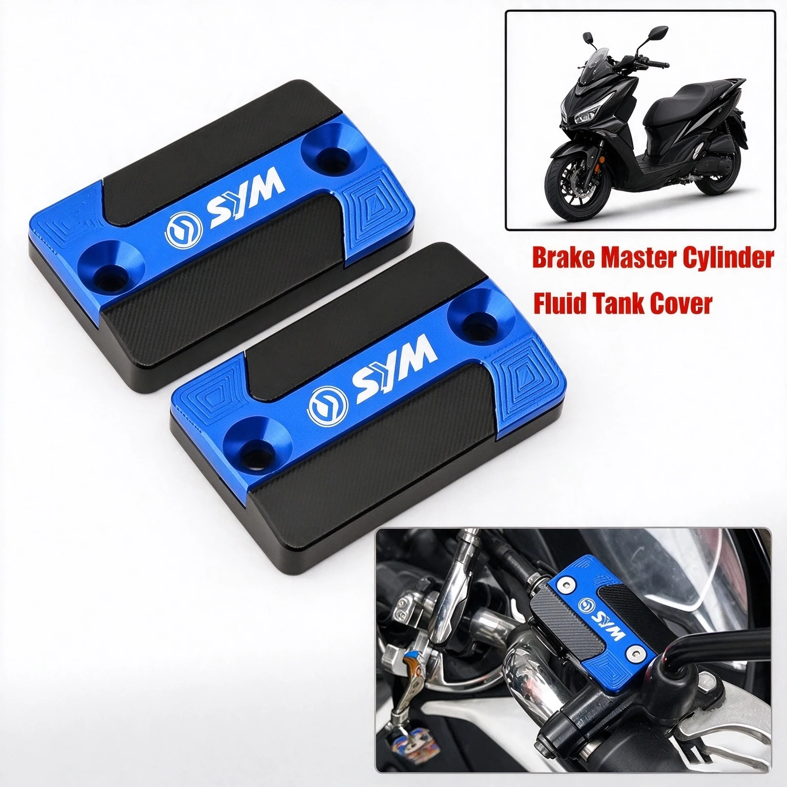 For SYM JOYMAX Z 300 CRUISYM 300 250 150 125 ADX 125 300 TG400 JETX 150 Motorcycle Front Brake Master Cylinder Fluid Tank Cover