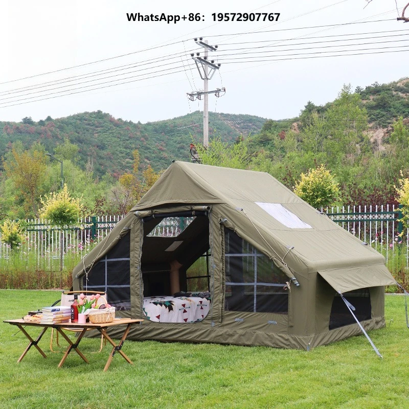 Large Inflatable Camping Tent Waterproof Family Tent for Outdoor Camping 4 Season Luxury