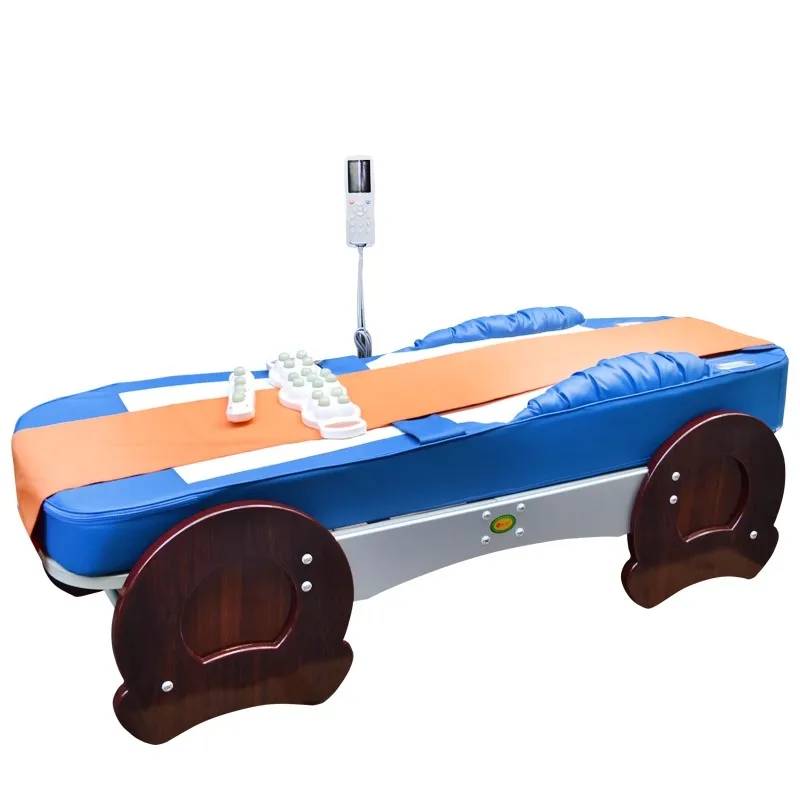 Multi functional warm physical therapy bed, massage bed, electric whole body jade massage and health spine bed