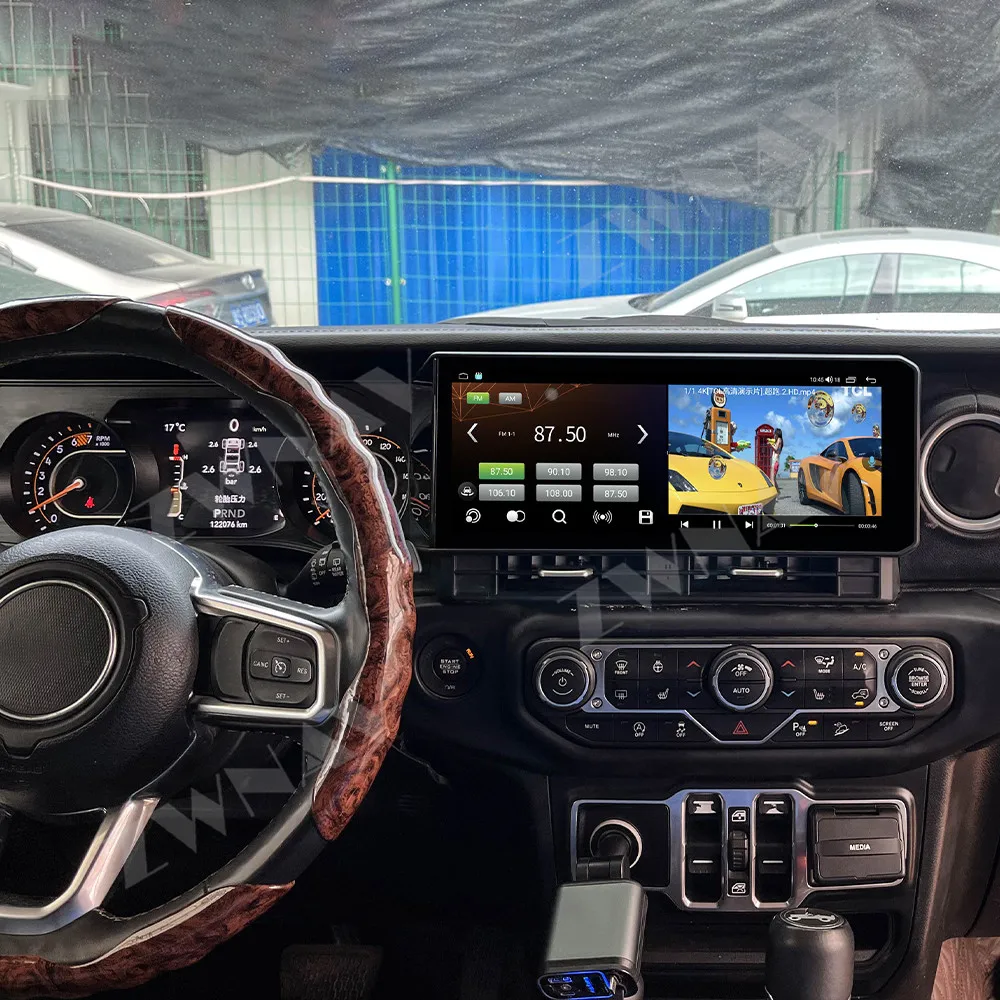 12.3" Android15 Car Radio For Jeep Wrangler JL Gladiator 2018-2024 Car Multimedia Video Player GPS Navigation Carplay Head Unit