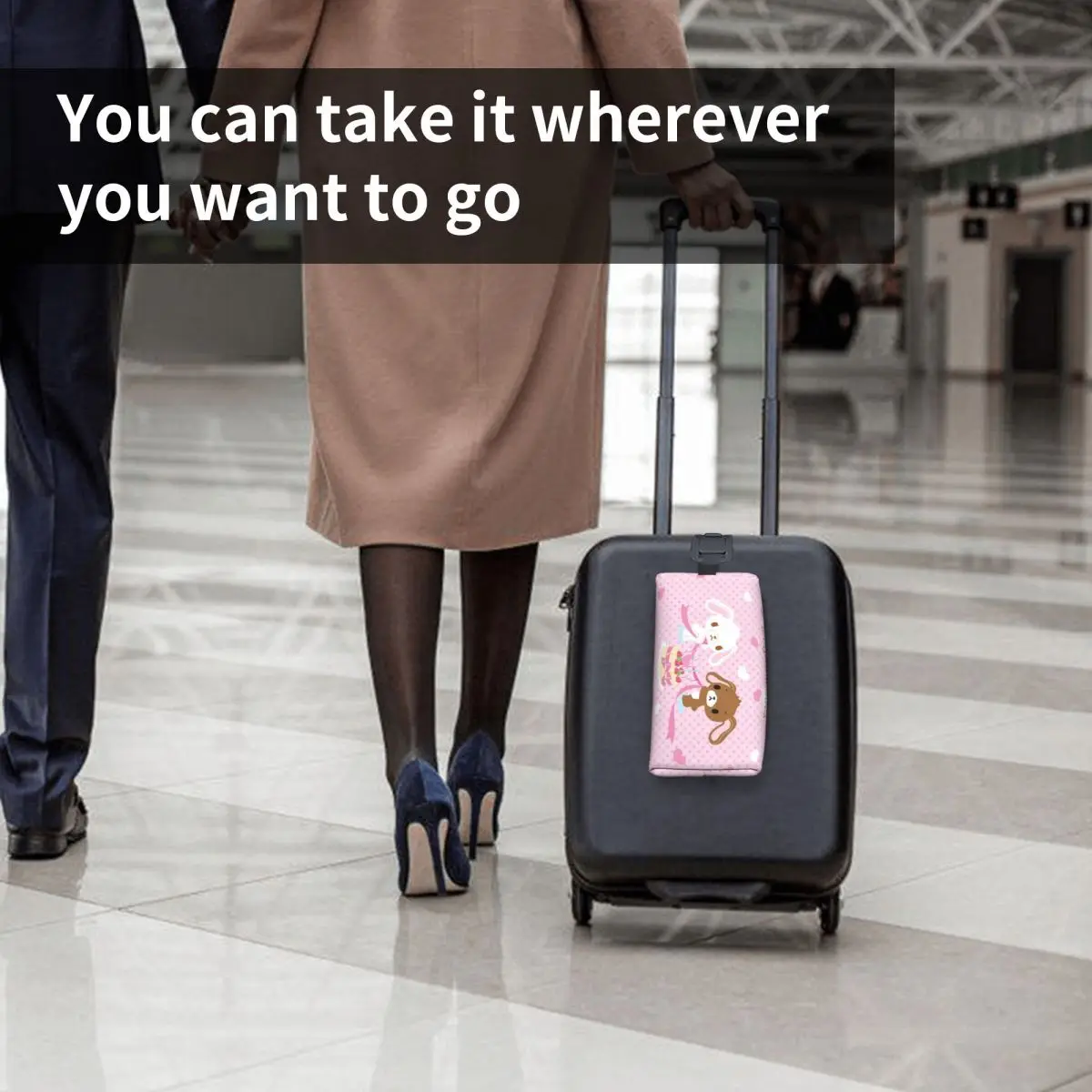 حقيبة مستحضرات التجميل النسائية من Sugarbunnies، حقيبة تنظيم المكياج للسفر، حقيبة تخزين أدوات الزينة، مقلمة