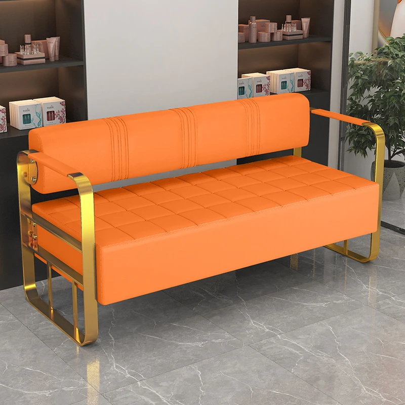 

Modern stainless steel living room waiting chair sofa stool