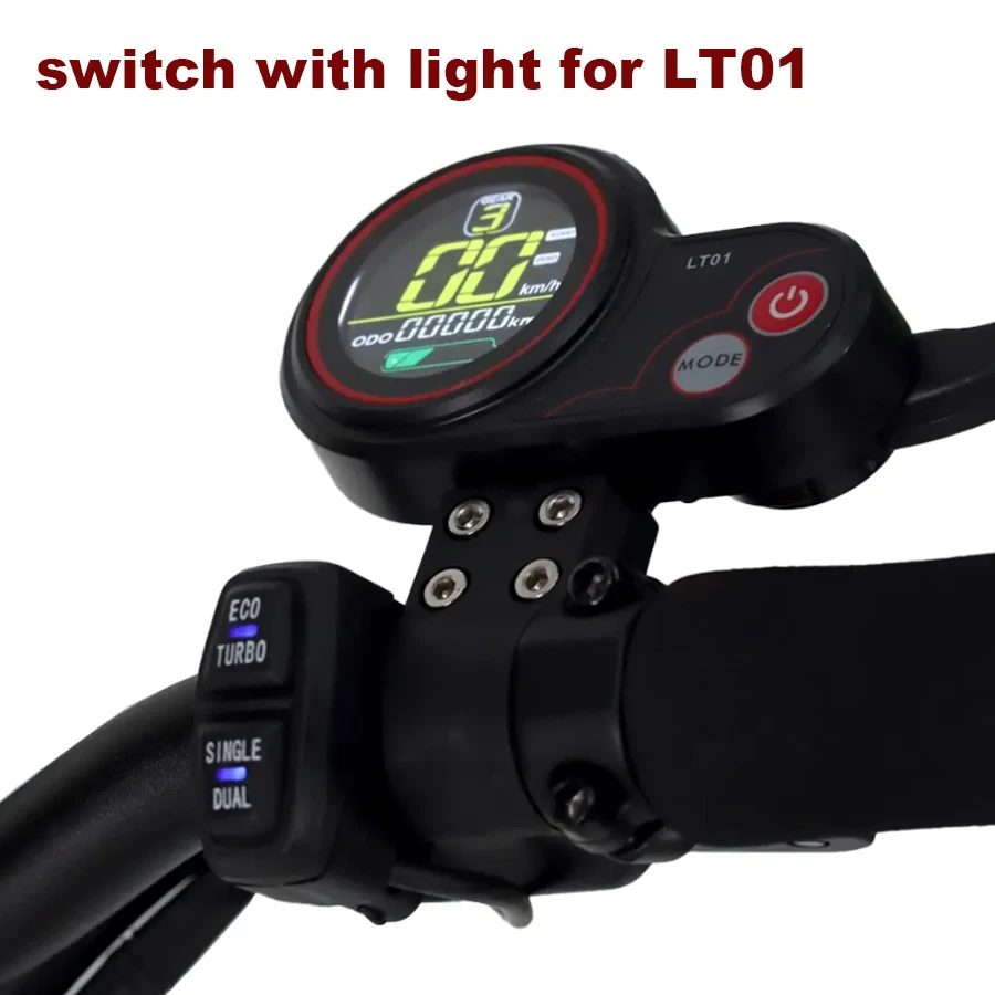 Upgraded Switch with Indicator Light ECO TURBO SINGLE DUAL Button for Kaabo Mantis 8inch 10inch Wolf Warrior King GT Pro Part