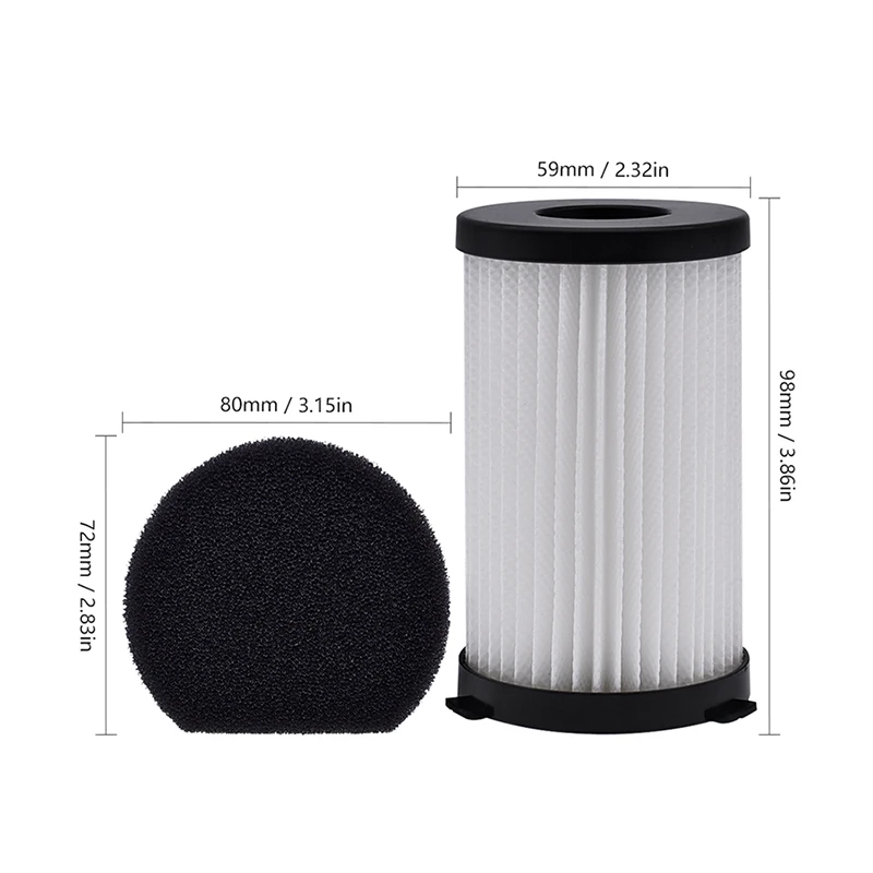 For MooSoo D600 D601 Cecotec Conga Thunderbrush 520 560 Ariete Handy Force 2761 2759 RBT Vacuum Cleaner Filter HEPA Element