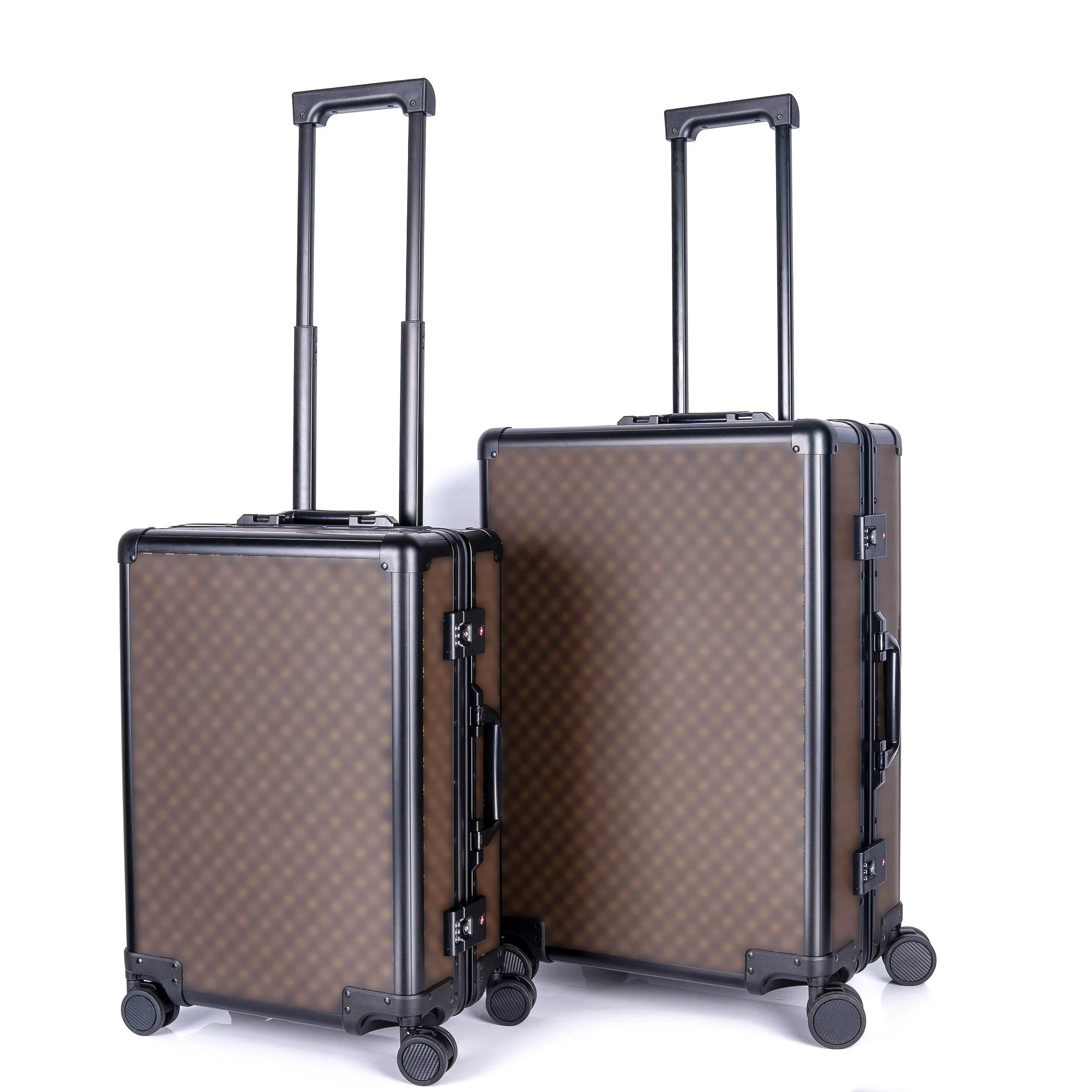 Wholesale Deluxe Suitcase 18 Inch 20 Inch 24 Inch Trolley Case Leather Suitcase Universal Wheel Trolley Set