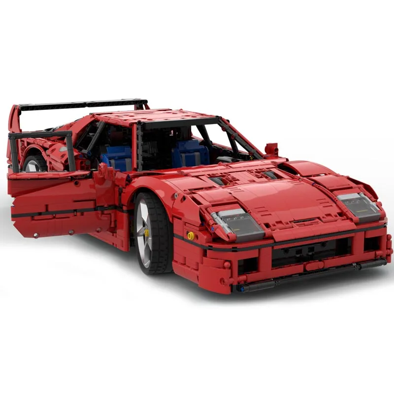 New 1:8 scale 40th Anniversary Edition F40MOC-140404 Supercar Racing Car Building Block Bricks Educational Toy Birthdays Gifts