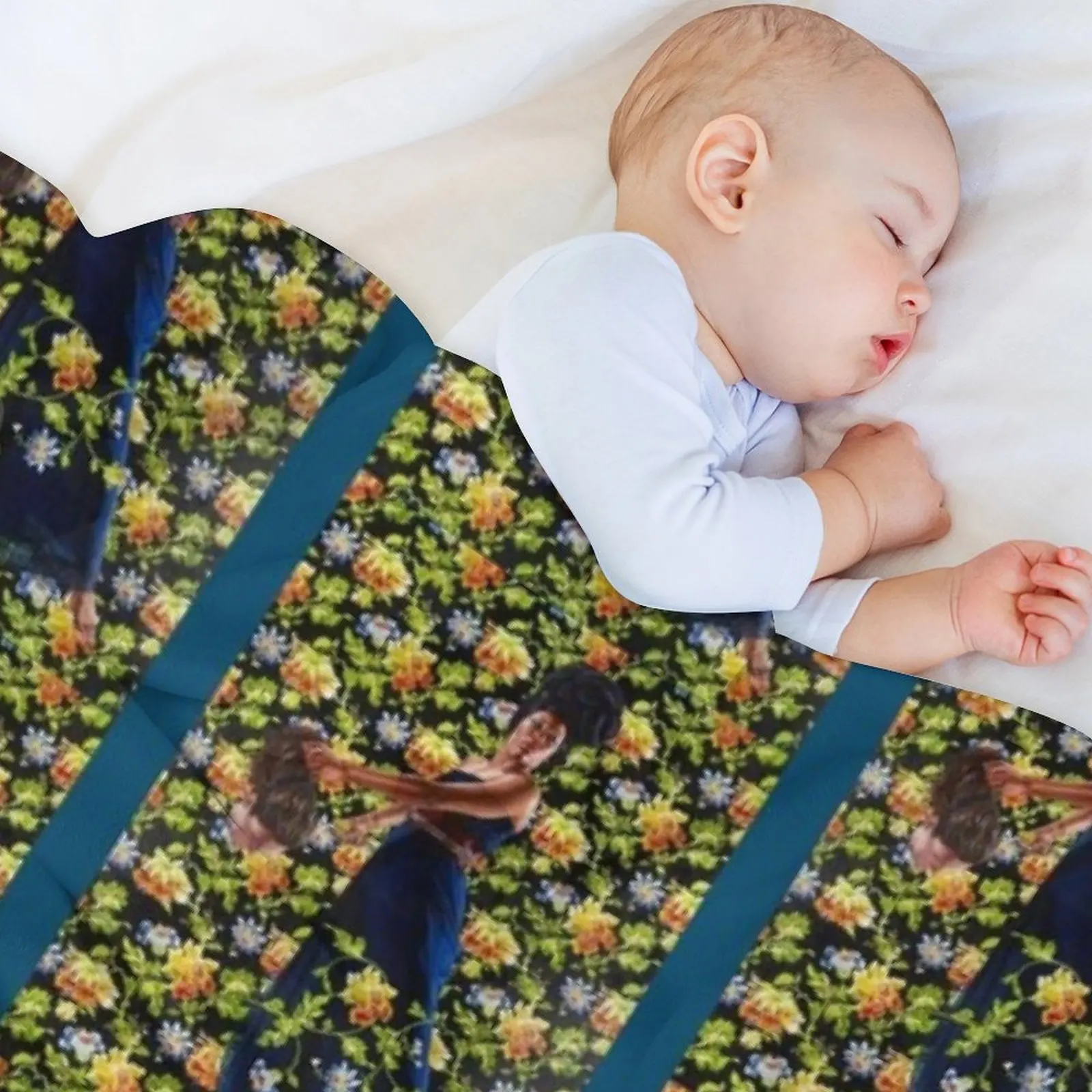 Kehinde Wiley رمي بطانية الفلانيل السرير منقوشة منقوشة نزهة البطانيات