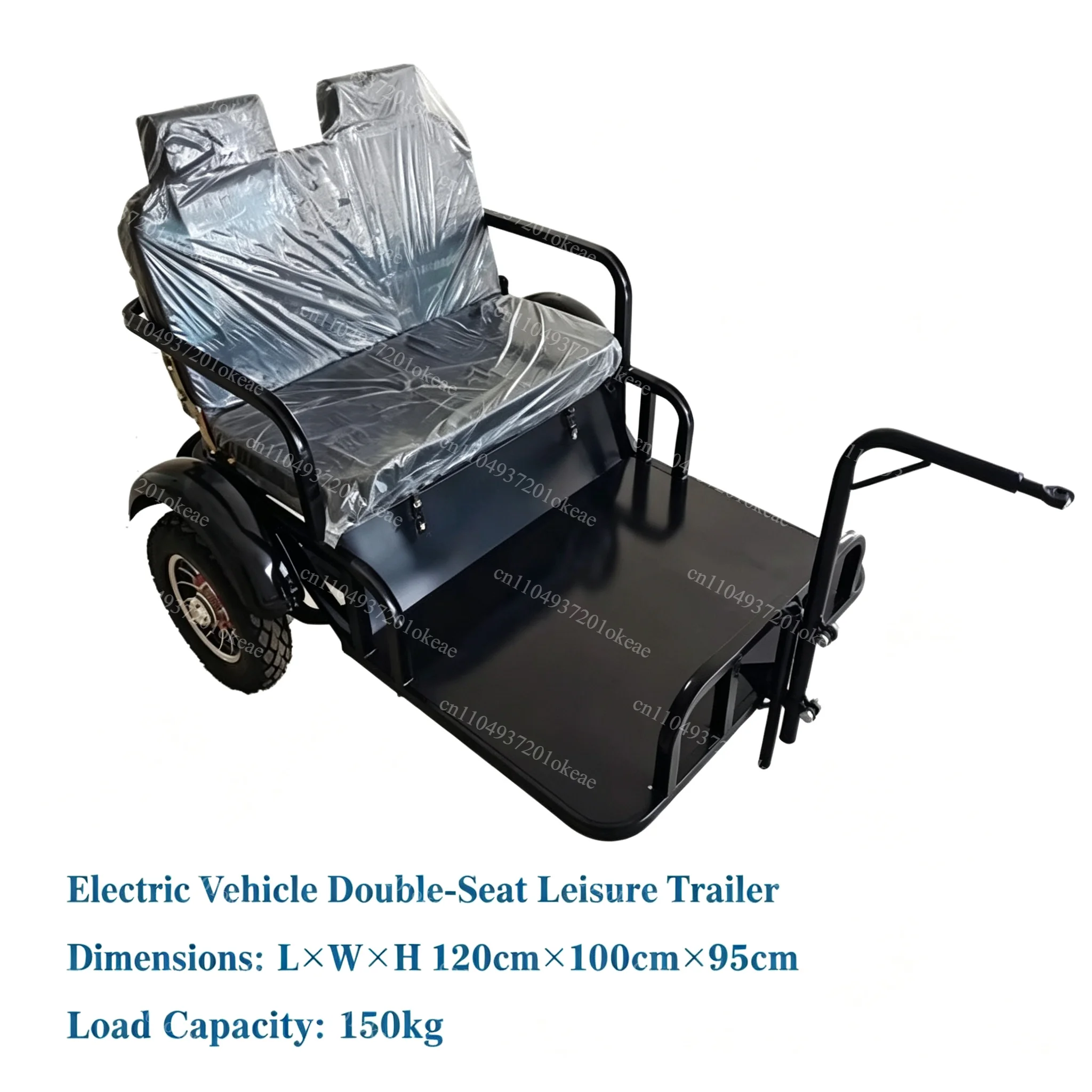 Bicycle Small Towing Trailer, Compatible with E-bike & Motorcycle, Multi-purpose Cart for Baby & Pet Transport