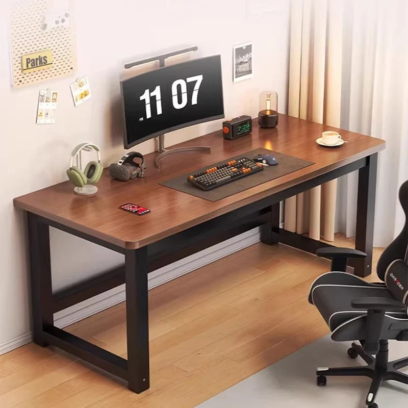 โต๊ะทำงานไม้สไตล์มินิมอล ดีไซน์หรูหราสำหรับห้องนอน โต๊ะทำงานขนาดใหญ่ สไตล์ยุโรป นอร์ดิก สวยงามไม่ซ้ำใคร