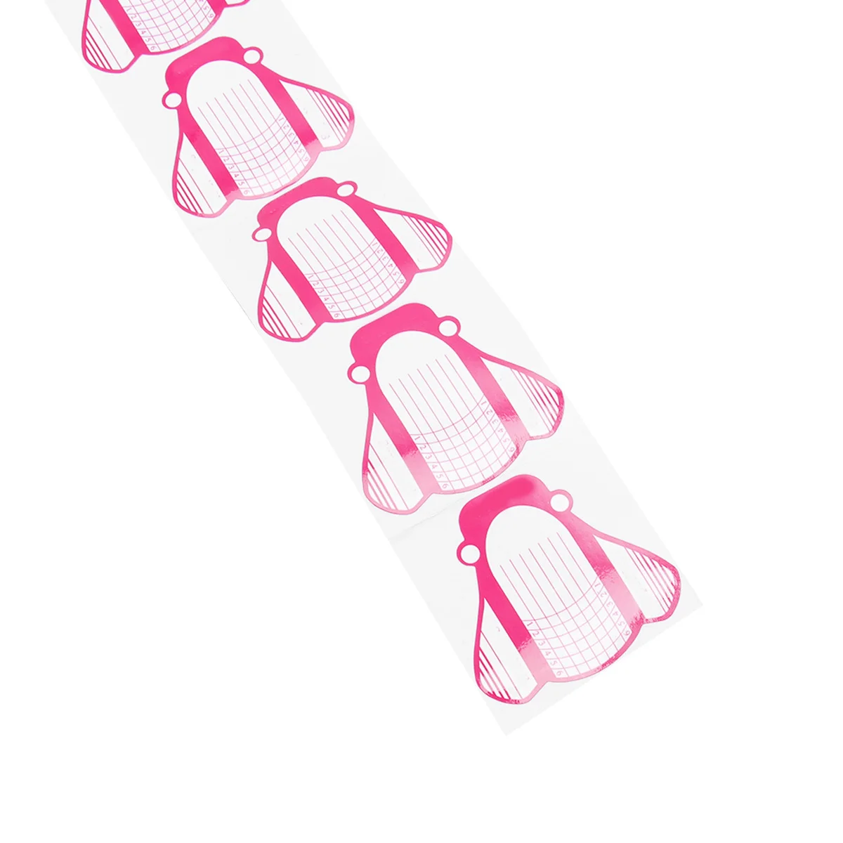 200Pcs Nail Art Tips Extension Stickers Horseshoe Shaped Manicure Tool for Beginners Students Female Friends Gift