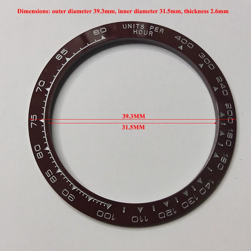 38mm Ceramic Bezel fit RLX GMT Submariner Omega Seamaster 300m Watch Bezel Insert Case Scale Outer Bezel