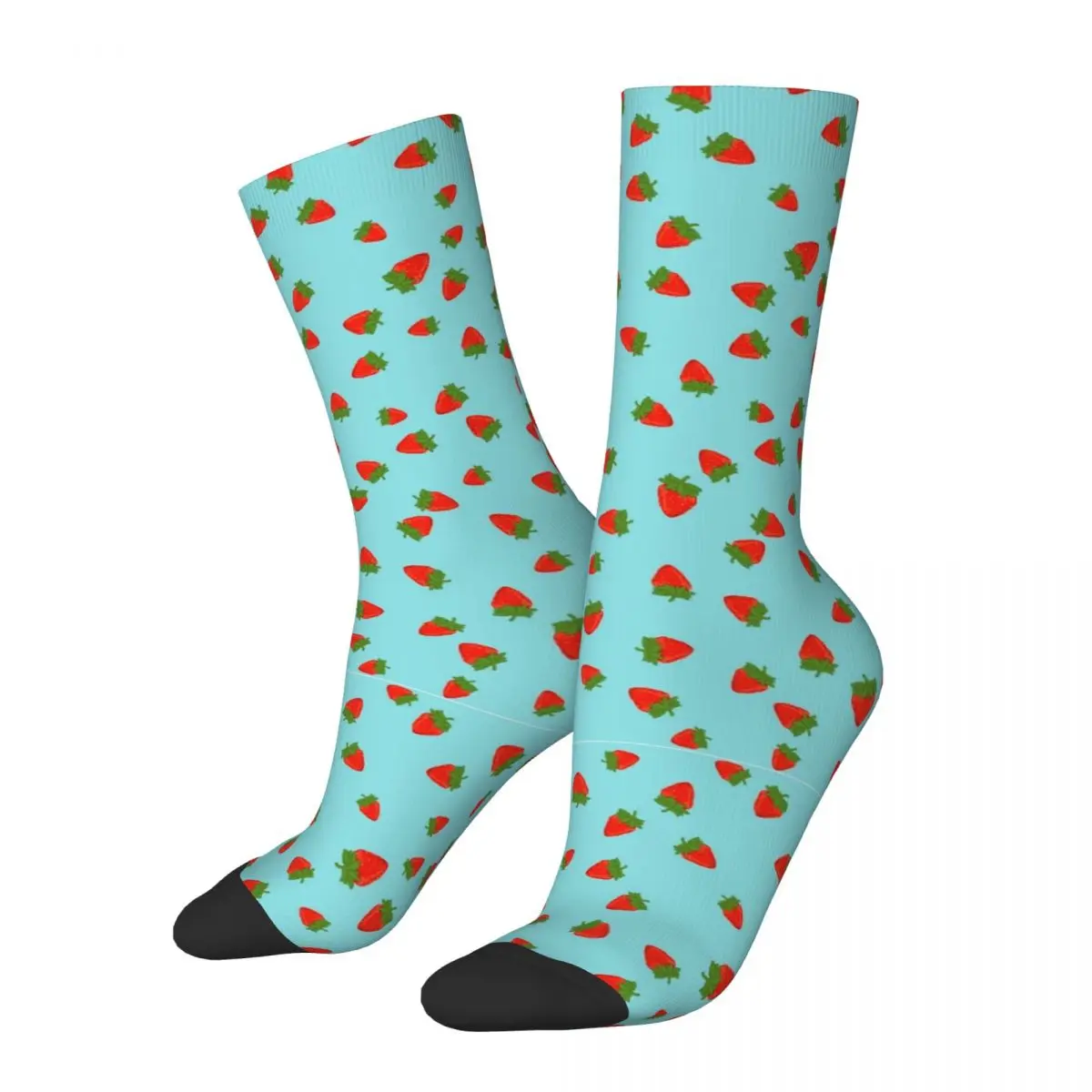 Little Strawberries Socks for Women Men Merchandise All Seasons Cotton Crew Socks Breathable