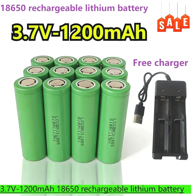 

Brand new 18650 3.7V-1200mAh rechargeable lithium battery suitable for headlamps, shavers, electric toys, various DIYs