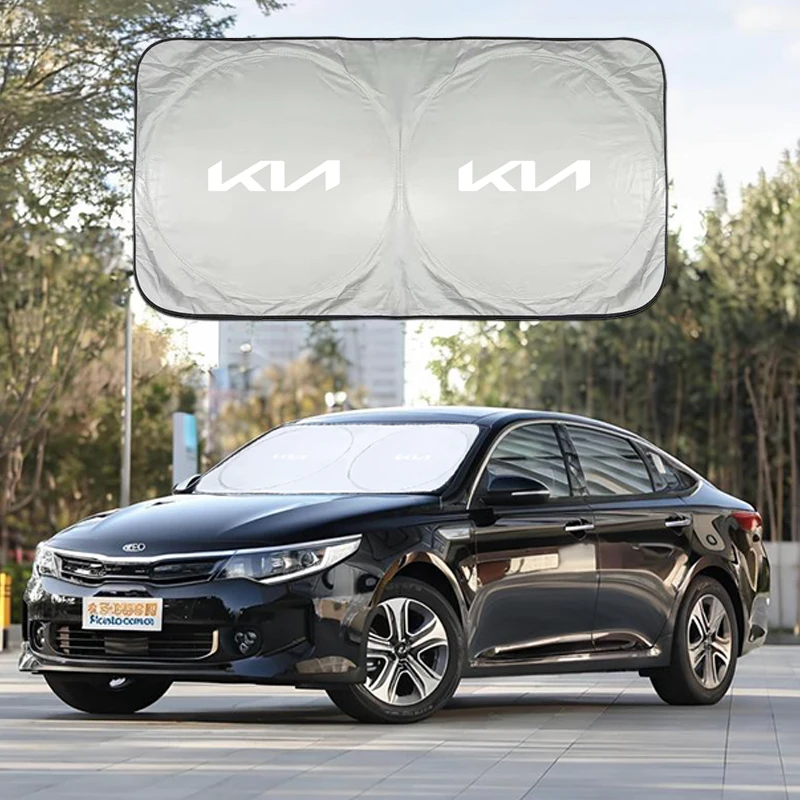 Parasol para parabrisas de coche, visera de protección UV para KIA K9 Sportage Niro K5 Carnival EV6 EV9 EV3 K8 Stinger Forte Ceed Cerat