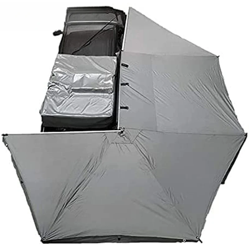 

Всепогодная палатка для кемпинга 600D Oxford для внедорожников, популярный тент-навес 270 градусов с LED-подсветкой