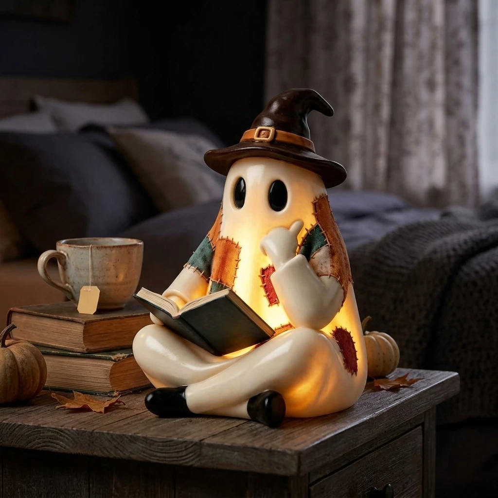 halloween-decoration-ghost-figurine-reading-books-led-lamp-resin-ornament-for-home-garden-party-mysterious-night-light-gift