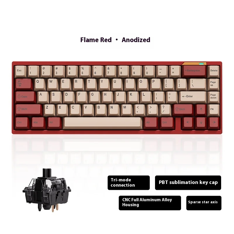 

LUMINKEY65 the third mock examination cnc aluminum keyboard E-sports mechanical keyboard full aluminum shell kit