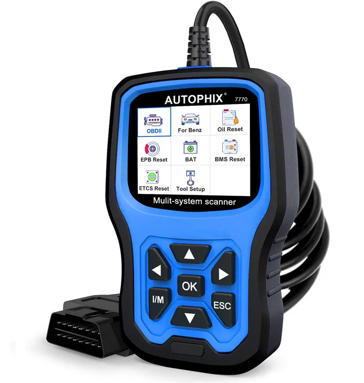 Autophix 7770 OBDII полный системный считыватель кодов диагностический инструмент для автомобилей Mercedes-Benz 1 год гарантии инструмент для проверки обслуживания