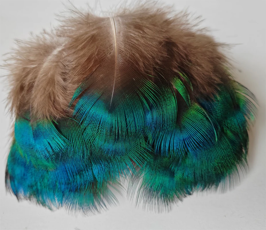 30Pcs,Fly Tying,Veren, Crafts DIY GOLD GREEN BLUE Peacock Plumage Feathers for Jewelry Making Home Party Decoration Plumas,Plume