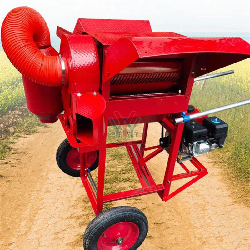 Multifunctional rapeseed thresher household small wheat rice millet soybean rapeseed highland barley thresher