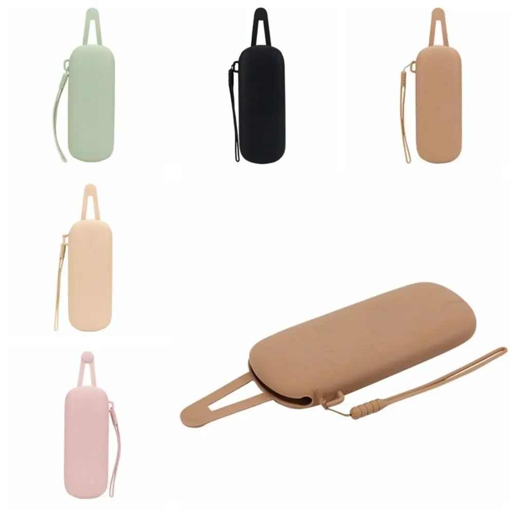 Solid Color Silicone Sunglasses Bag Magnetic Waterproof Eyeglasses Holder Anti-scratch Eyeglasses Protective Case