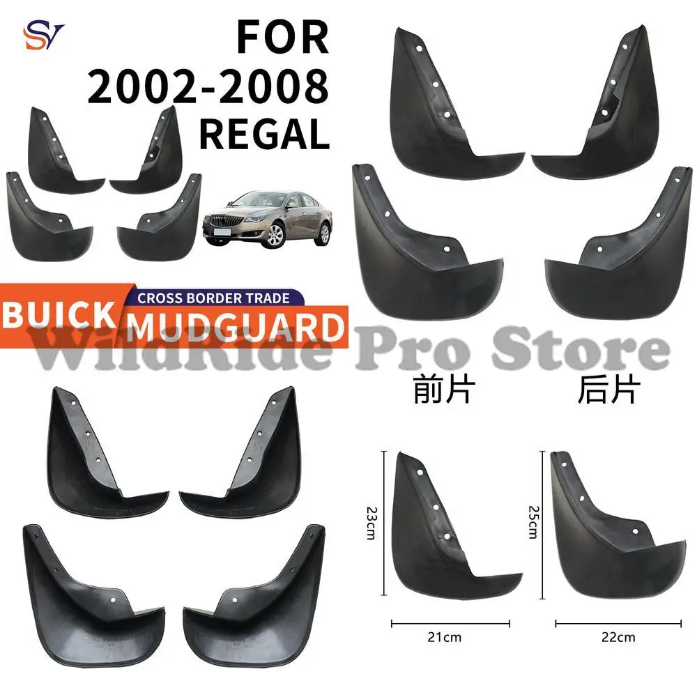 

Front and Rear Mudguards for 2002-2008 BUICK REGAL Car Tire Fenders with Easy Installation and Durable Protection Cross Border