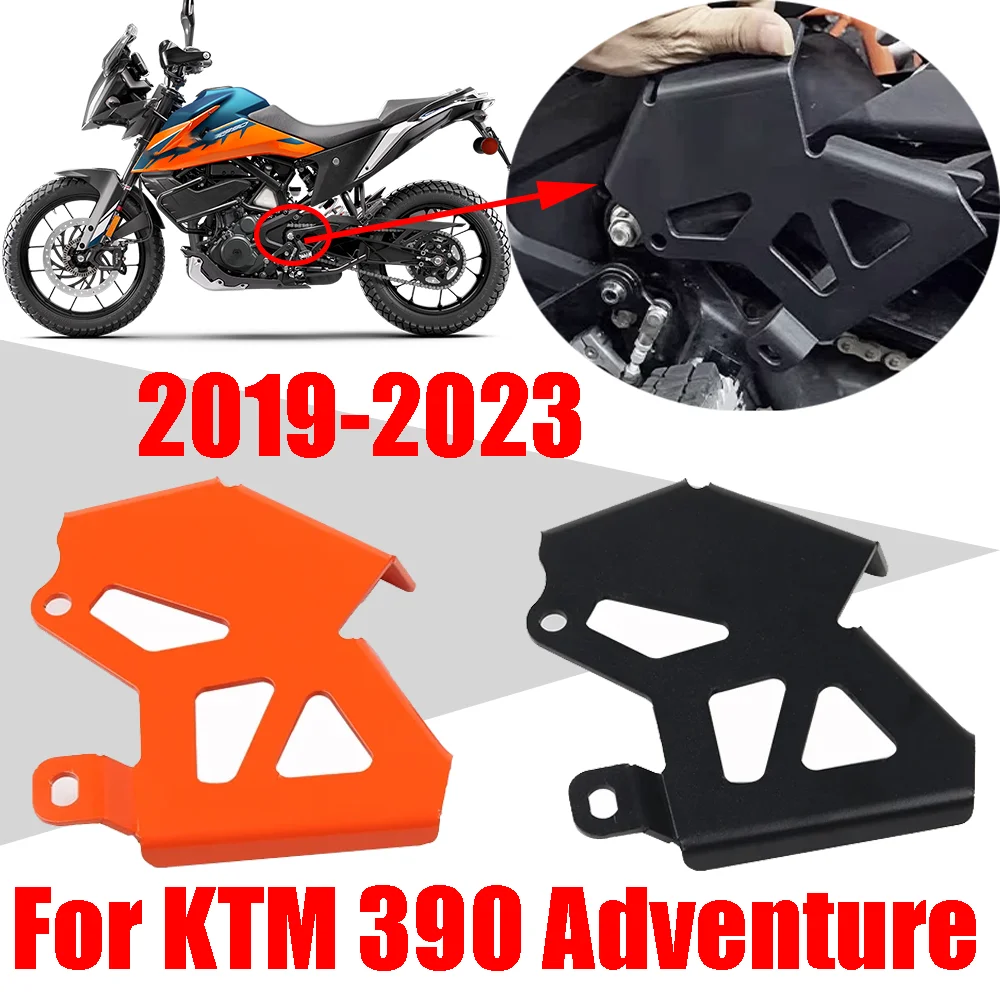 Protector de piñón delantero para motocicleta, cubierta protectora de cadena para KTM 390 Adventure 390 ADV 390 Adventure 2019-2023, accesorios