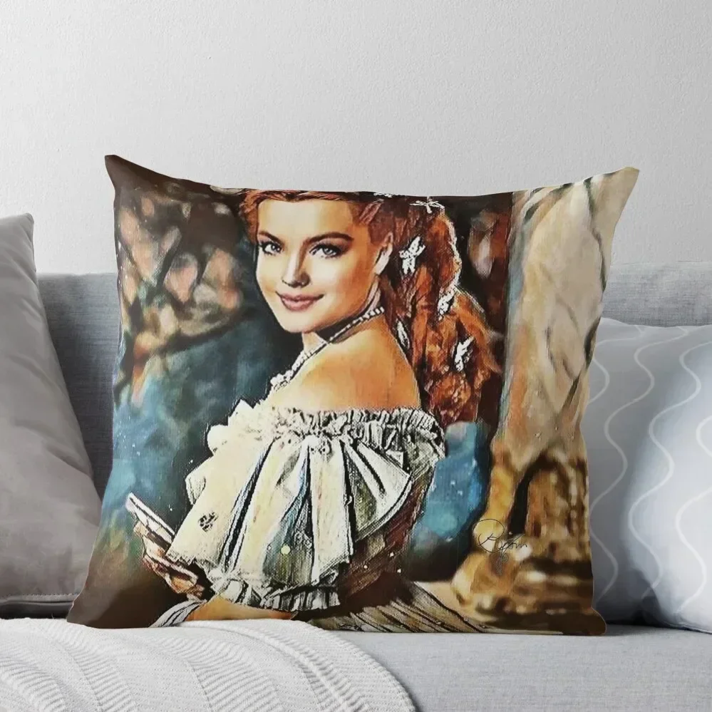 EMPRESS SISSI - PENCILED VERSION Throw Pillow ornamental pillows Luxury Sofa Cushions Cushion Cover Luxury pillow