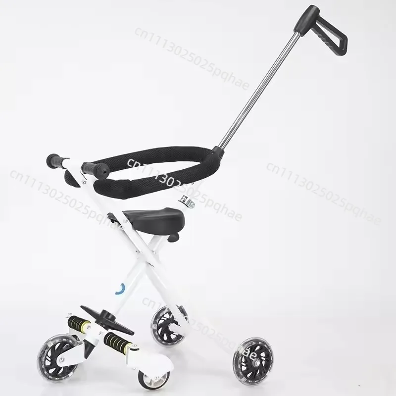 Baby Walking Artifact Children's Trolley Simple and Lightweight Folding Baby Three-wheeled Out Baby Walking Artifact