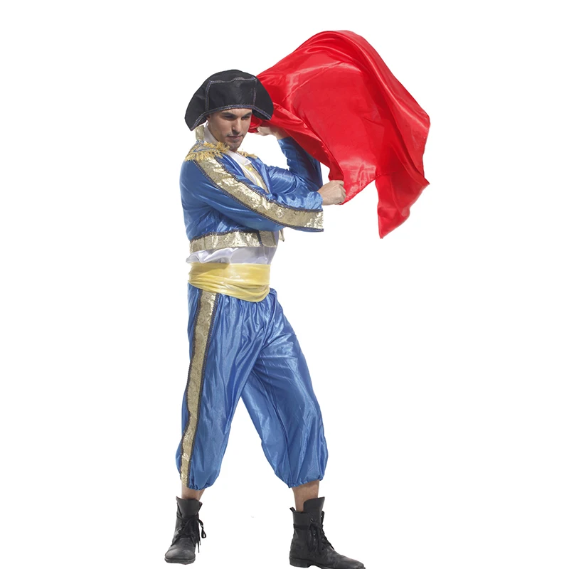 Adults Matador Costume Bull Fighter Cosplay Game Uniforms Spanish Bullfighters Dancing Costumes For Men