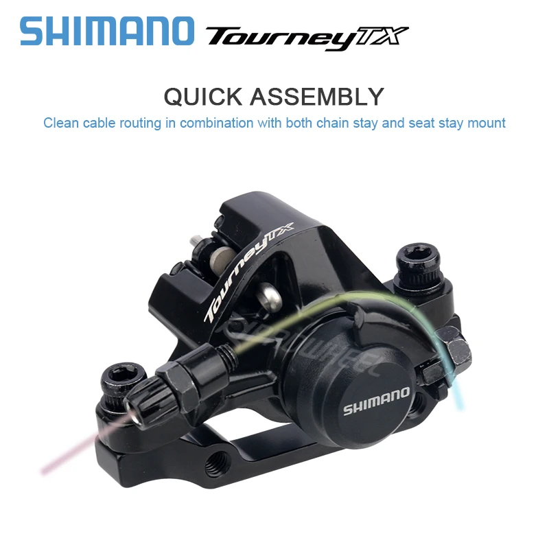 Shimano TOURNEY TX BR-TX805 Mechanical Disc Brake Calipers Resin Pads G3 HS1 RT10 RT26 Rotor 160mm Bicycle Accessories