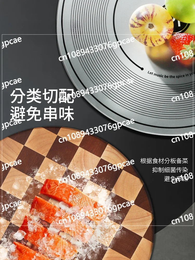 Bacteriostatic and Mildew-proof Household Cutting Board, Checkerboard, Solid Wood Cutting Board, Chopping Board