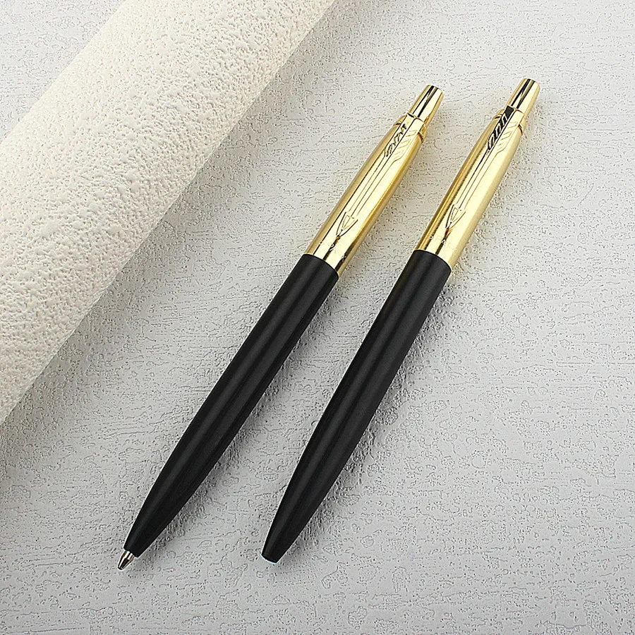 Długopis metalowy do biura, wkład 0.7MM, artykuły papiernicze, automatyczny długopis kulkowy do szkoły i biura, tusz czarny. — zdjęcie produktu 6
